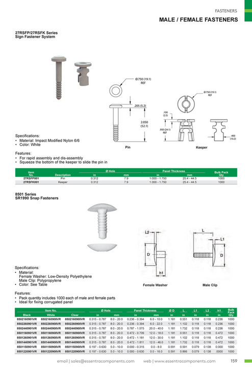 Essentra Components US - US Catalog - Page 160-161