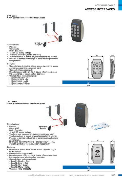 3416 Controls Essentra Components US - US Catalog - Page 864-865